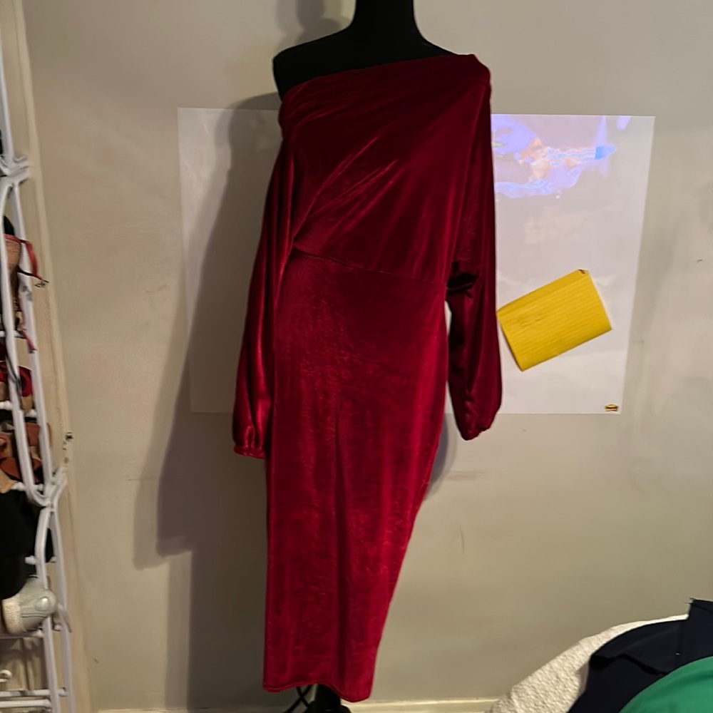 Red Velveteen Dress